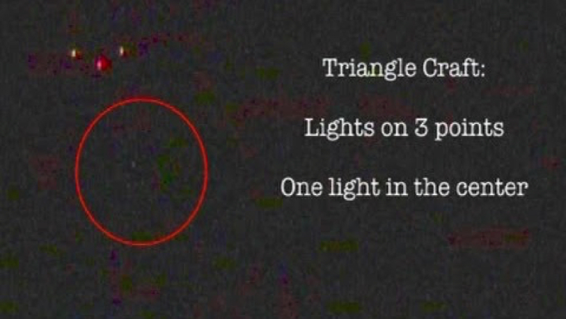 Triangle Craft UFO Escorted By Jet Plane